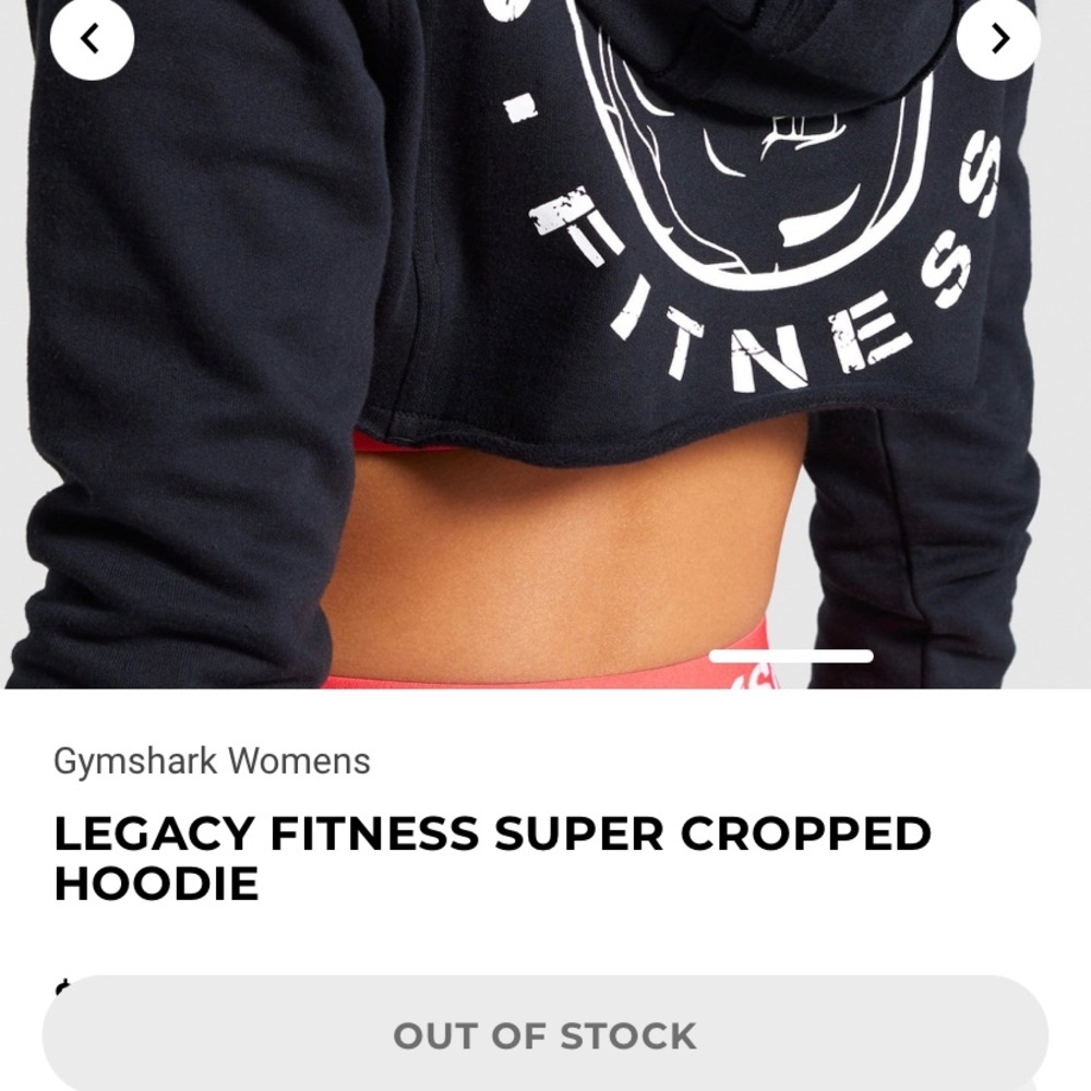 Gymshark legacy cropped hoodie